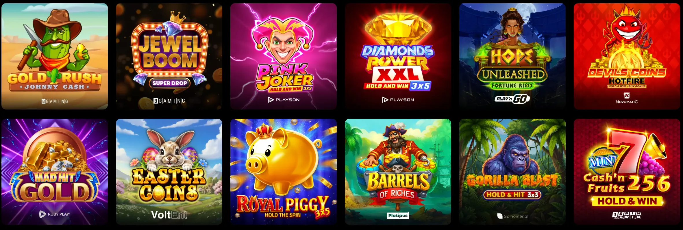 Casho Bet Casino jackpots en high variance slots