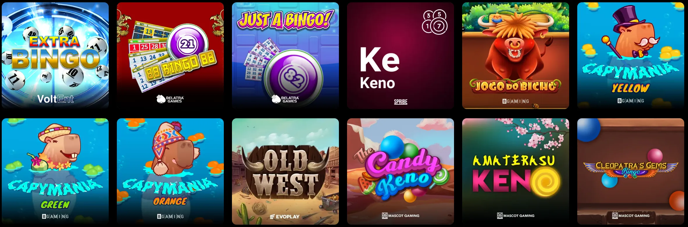 Casho.Bet Casino keno bingo en lottery games